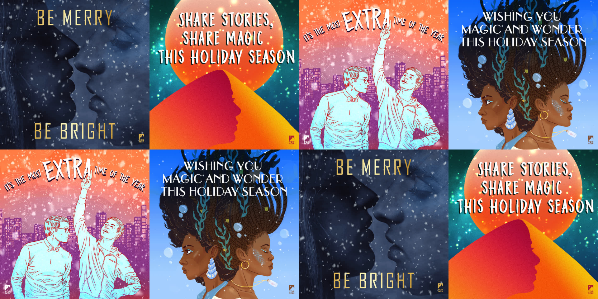 Free Holiday E-Cards for YA Fantasy Readers