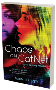 paperback cover of Chaos on CatNet by Naomi Kritzer