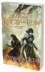 paperback cover of Siege of Rage and Ruin by Django Wexler